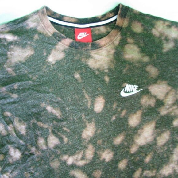 Green Heather Nike Tie-Dye T-Shirt - Picture 1 of 6